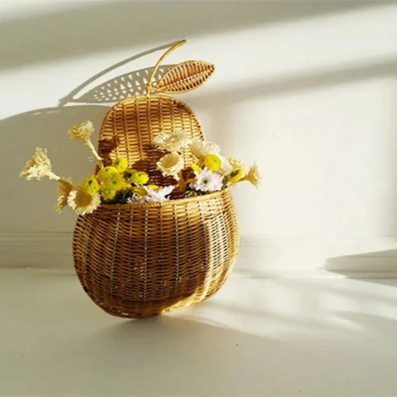 Prateleira Infantil Vime Poire Et Pomme Natural Lenogue