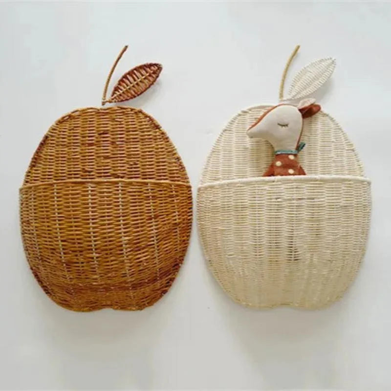 Prateleira Infantil Vime Poire Et Pomme Natural Lenogue