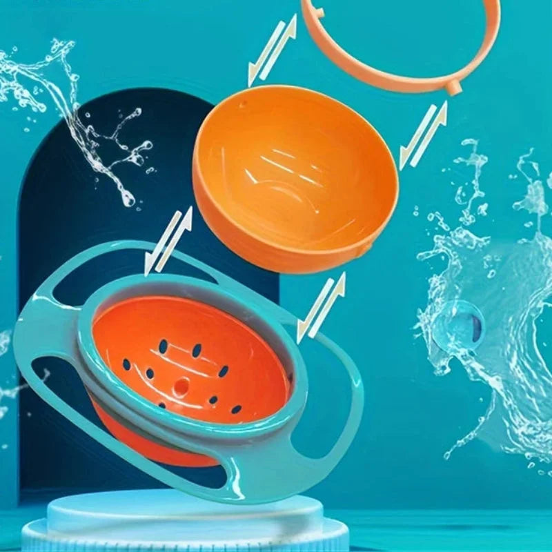 Prato Infantil Giratório Colorido Lenogue