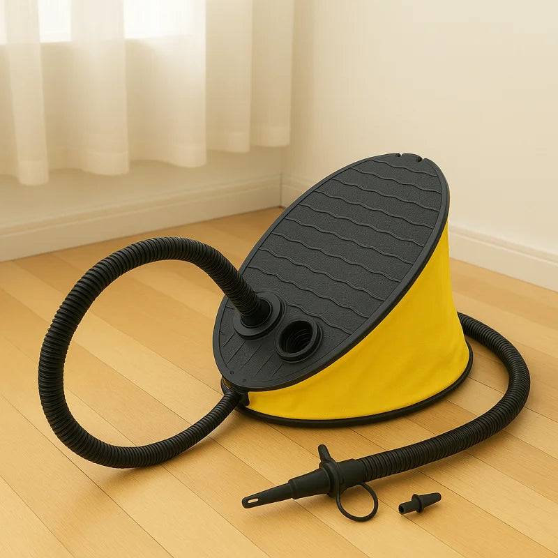 Puff Redondo Inflável Colorido Lenogue Bomba de Encher