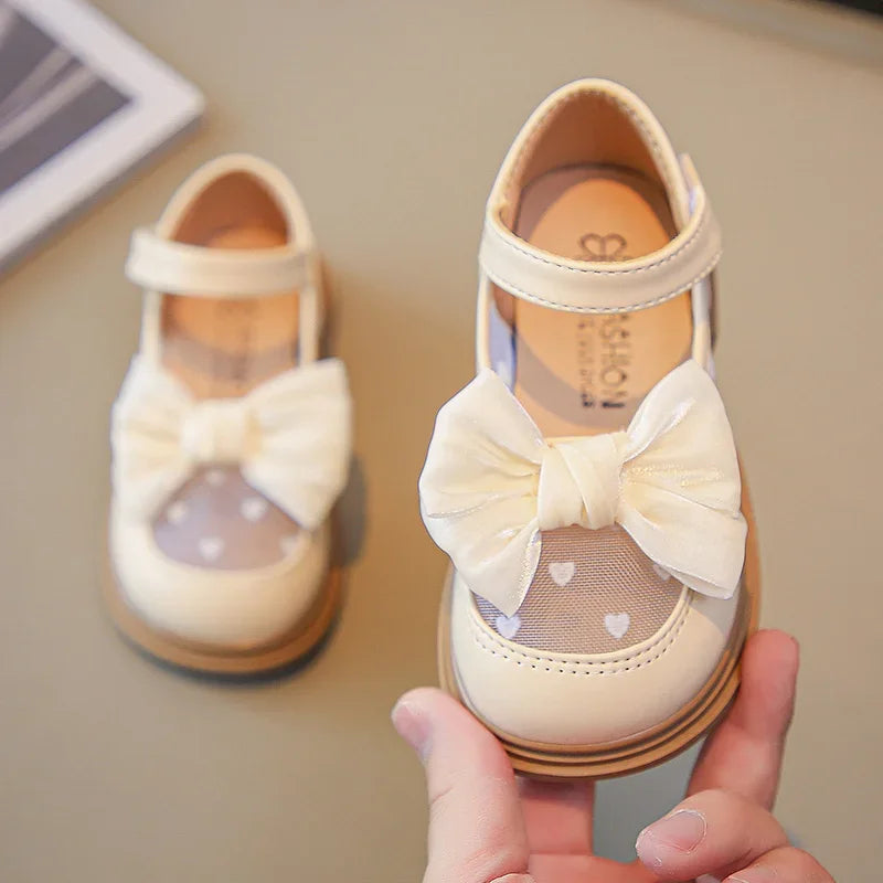 Sandália Infantil com Laço Respirável Leve para Caminhada Lenogue