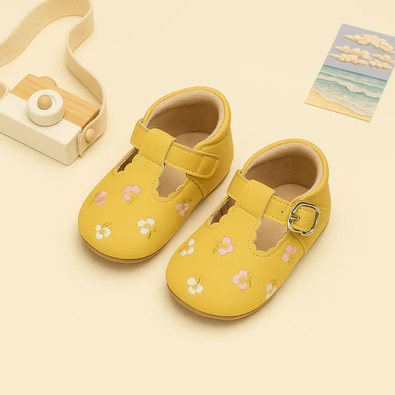 Sandália Infantil Feminina Betina Lenogue Amarelo / 15-16