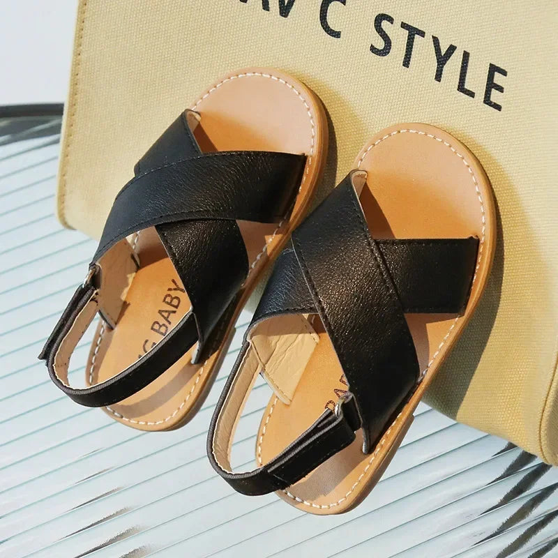 Sandália Infantil para Praia e Verão Lenogue Preto / 21-22