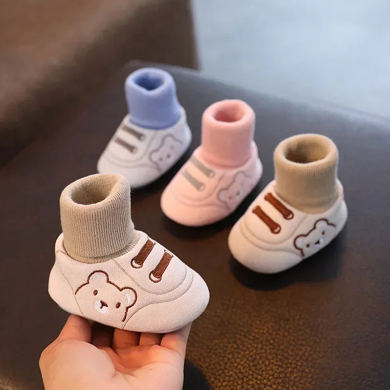 Sapatinho Infantil com Meia para Bebês Lenogue