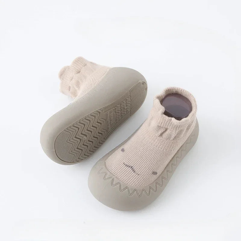 Sapatinho Meia Infantil para Bebês Lenogue Caqui / 19-20