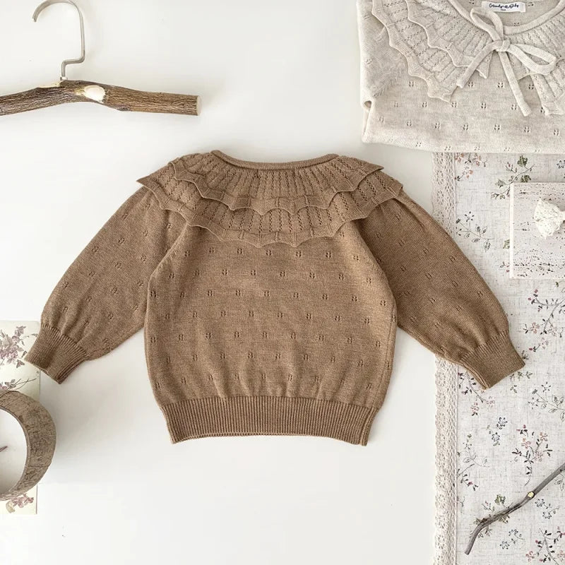 Suéter Infantil Teresa Lenogue Marrom / 3-6 Meses