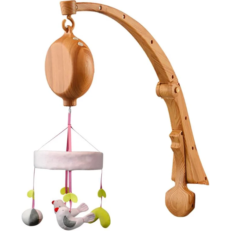 Suporte Mobile Infantil Madeira com Música Lenogue Musical