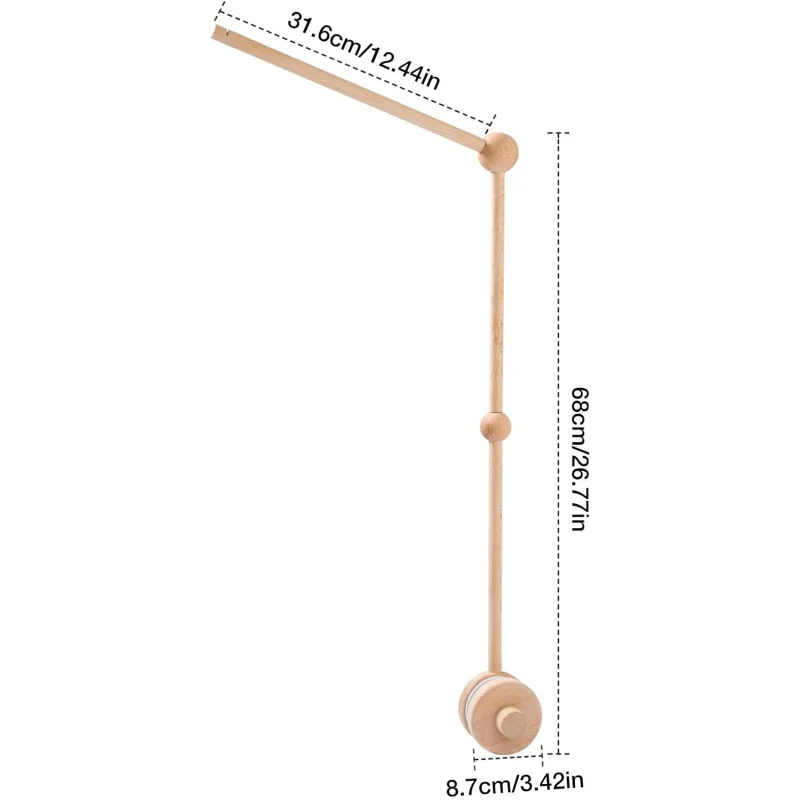 Suporte Mobile Infantil Madeira para Berço Lenogue Móbile