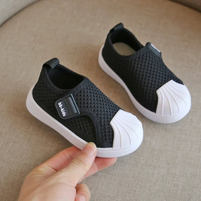 Tênis Infantil Casual Solado Macio Estilo Esportivo Lenogue Preto / 21-22