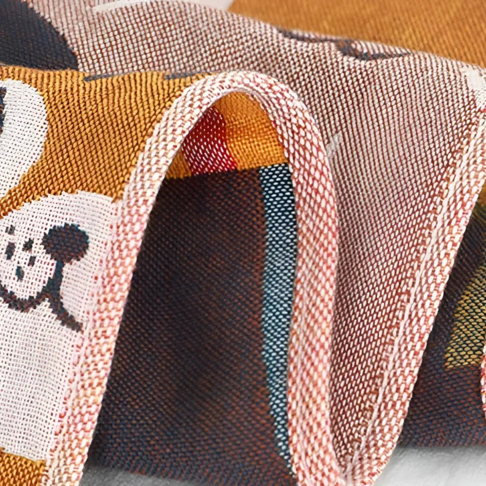 Toalha Infantil Gatinho Estampado Lenogue Gatinhos Coloridos / 70cm x 140cm