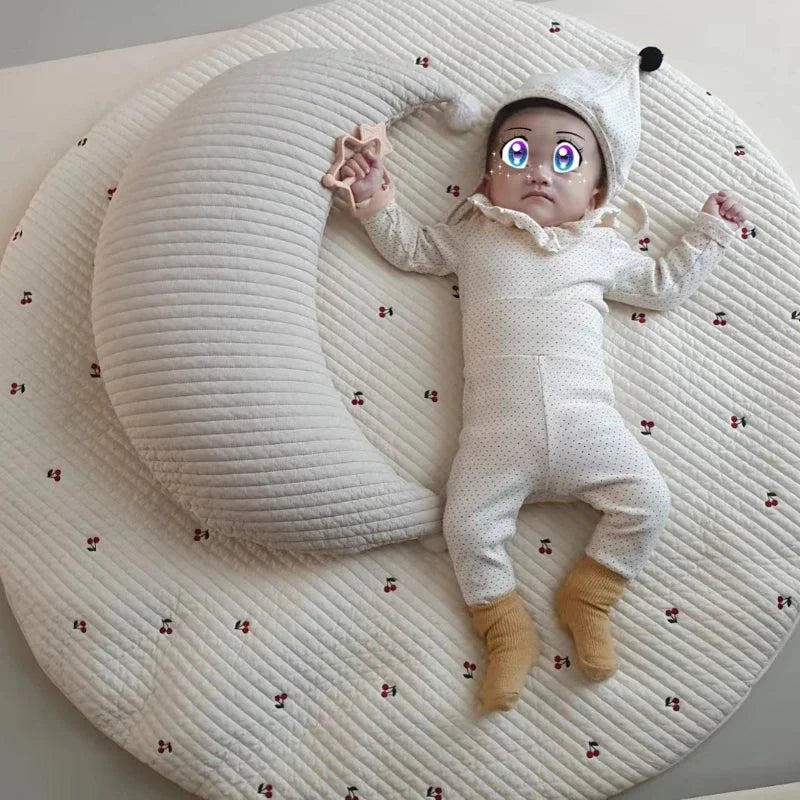 Travesseiro Infantil Berço Bordado Urso Branco Lenogue
