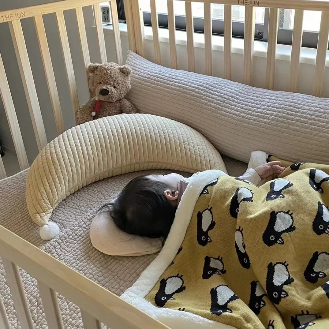 Travesseiro Infantil Berço Bordado Urso Branco Lenogue