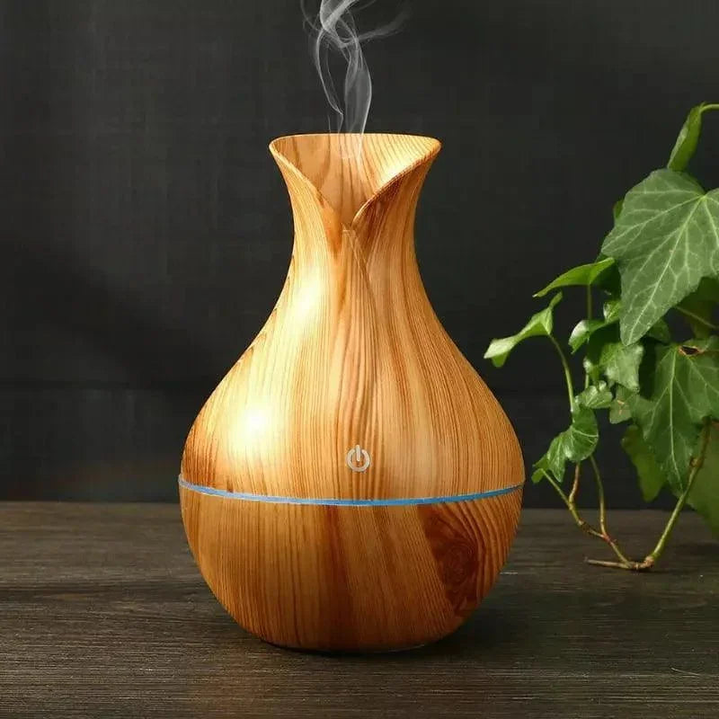 Umidificador e Difusor de Ar Aromatizador de Ambientes AromaZenith Lenogue Madeira Clara