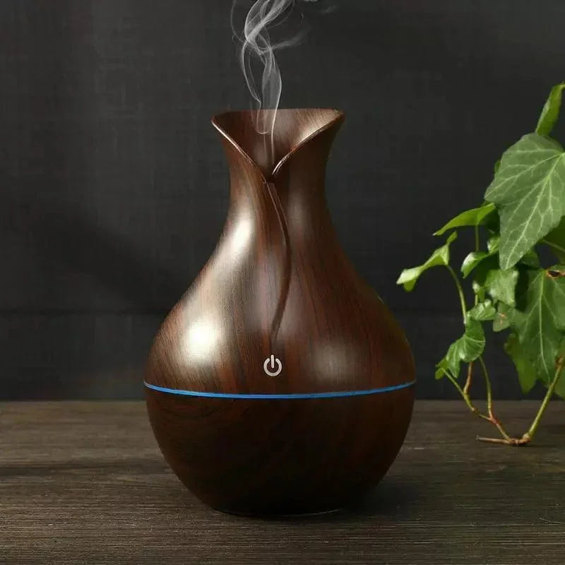 Umidificador e Difusor de Ar Aromatizador de Ambientes AromaZenith Lenogue Madeira Escura