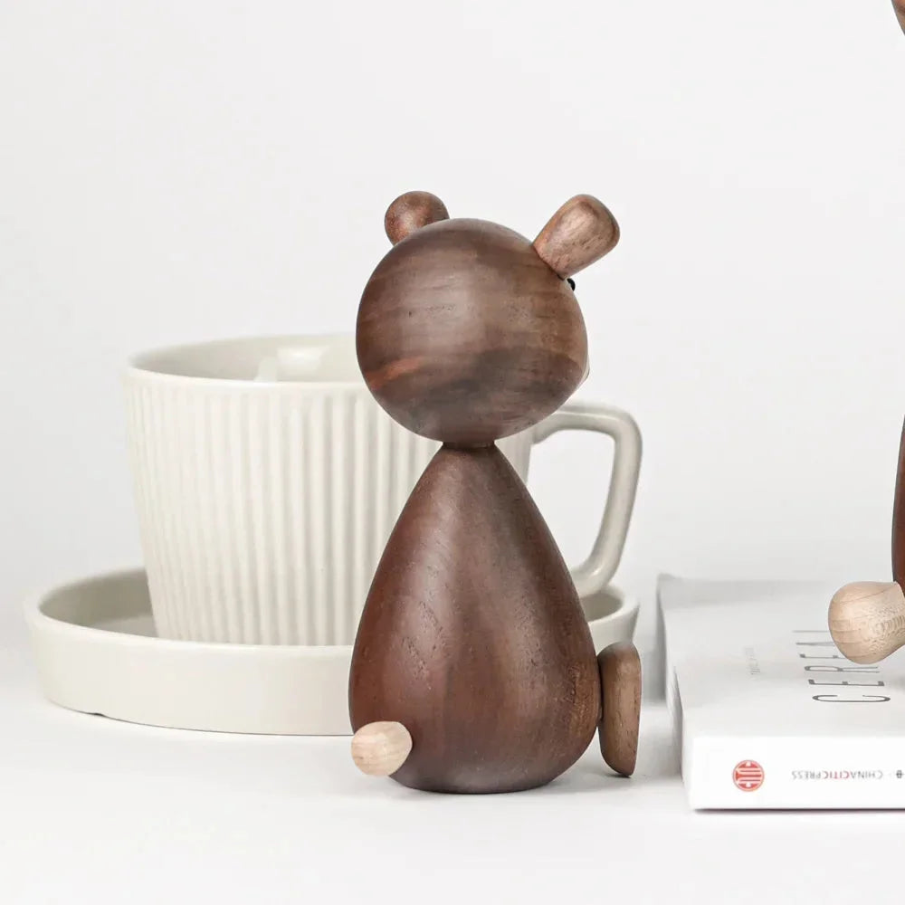 Urso Infantil Teodoro Madeira Natural Lenogue