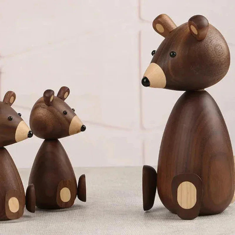 Urso Infantil Teodoro Madeira Natural Lenogue