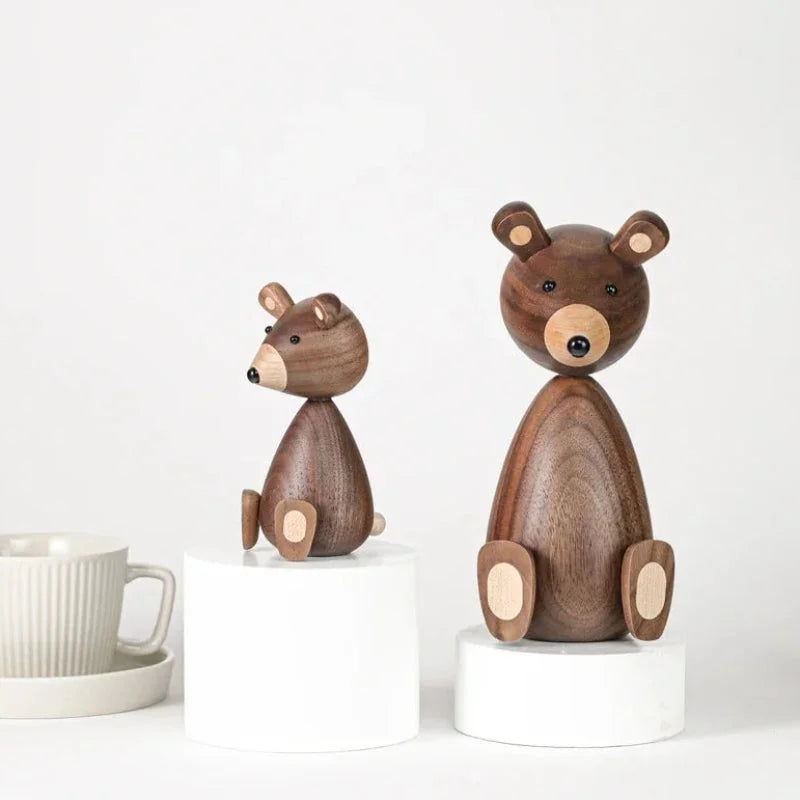 Urso Infantil Teodoro Madeira Natural Lenogue
