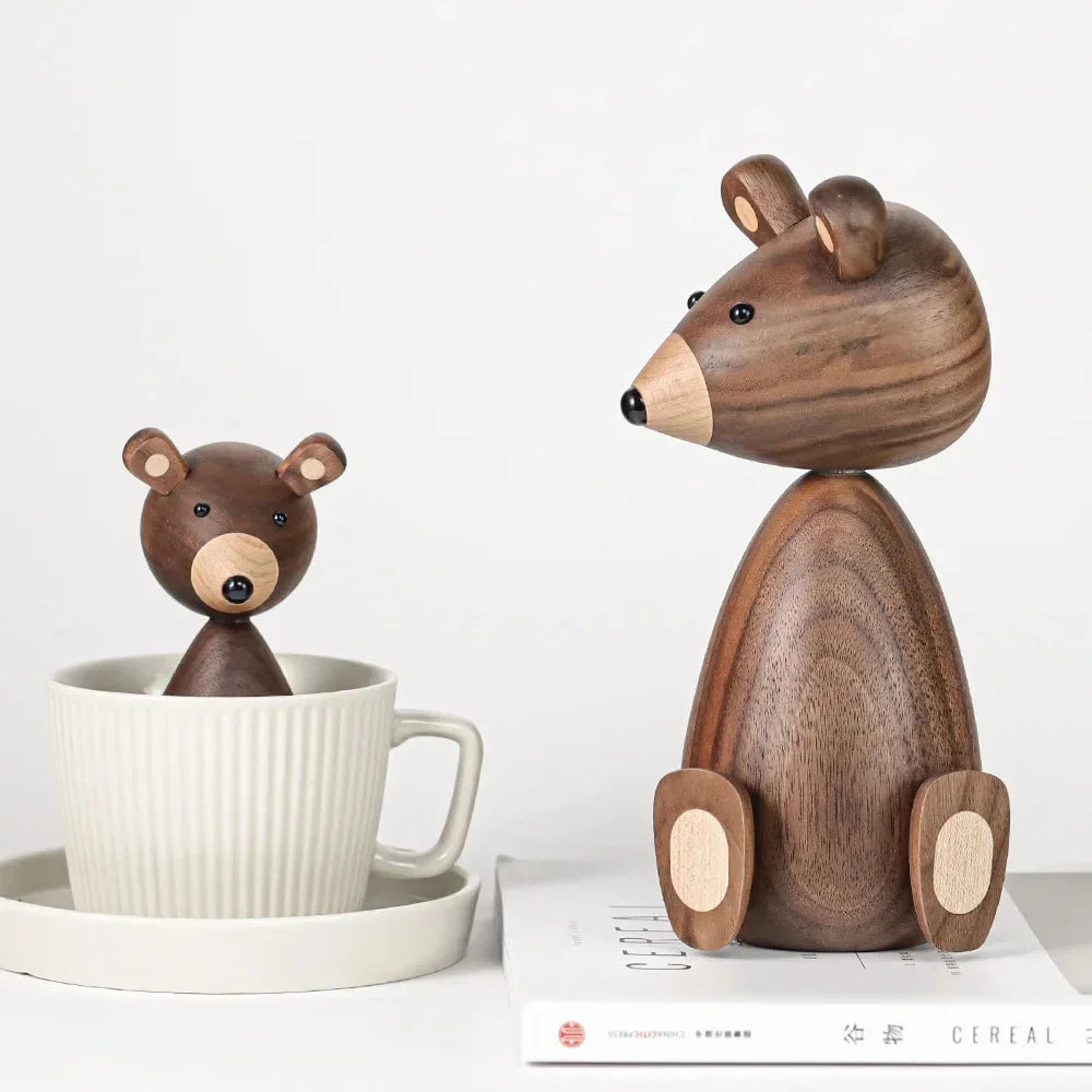 Urso Infantil Teodoro Madeira Natural Lenogue