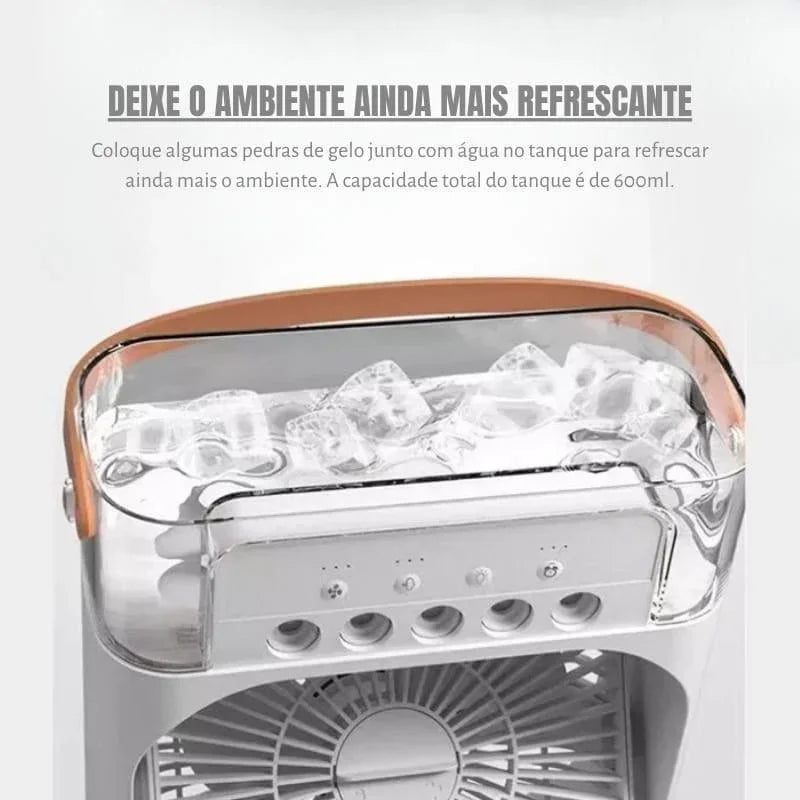 Ventilador Mini Ar Condicionado Umidificador Lenogue