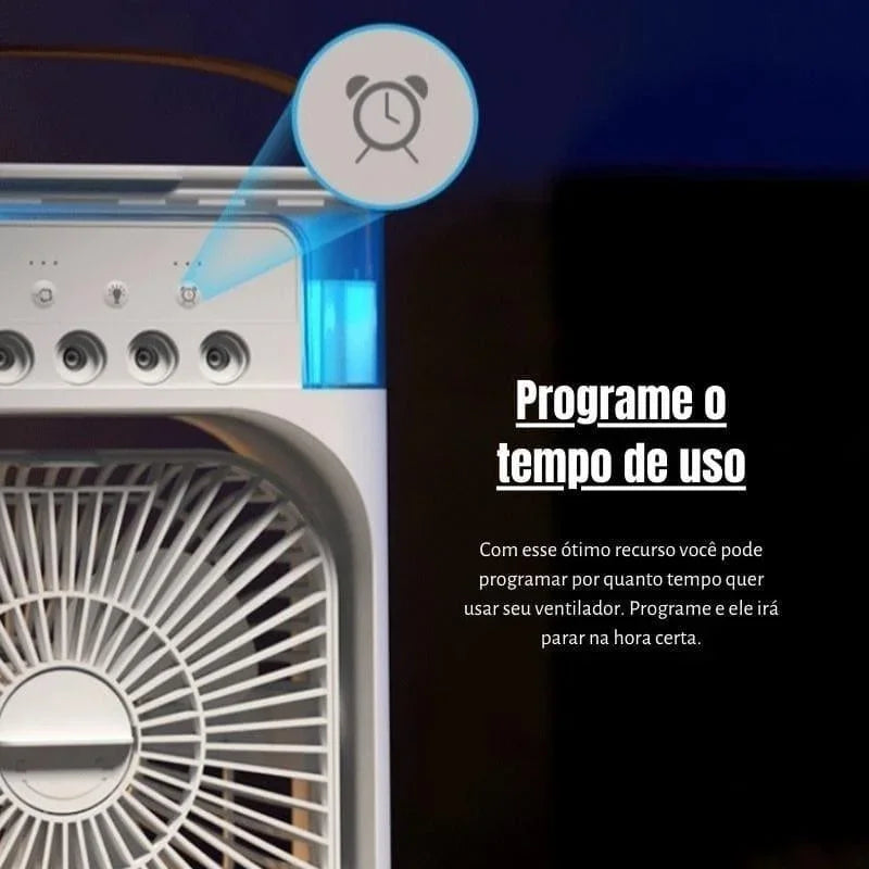 Ventilador Mini Ar Condicionado Umidificador Lenogue