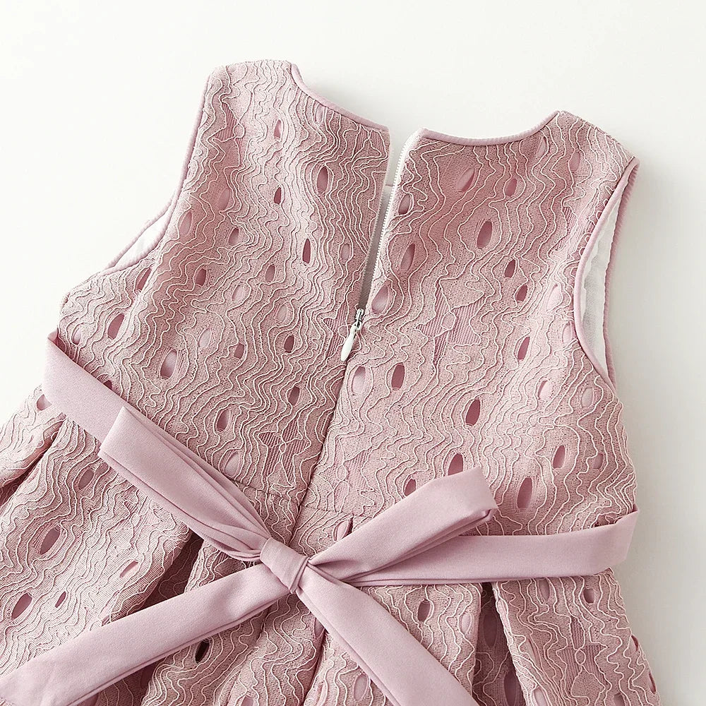 Vestido Infantil Estilo Princesa sem Manga para Festa Lenogue