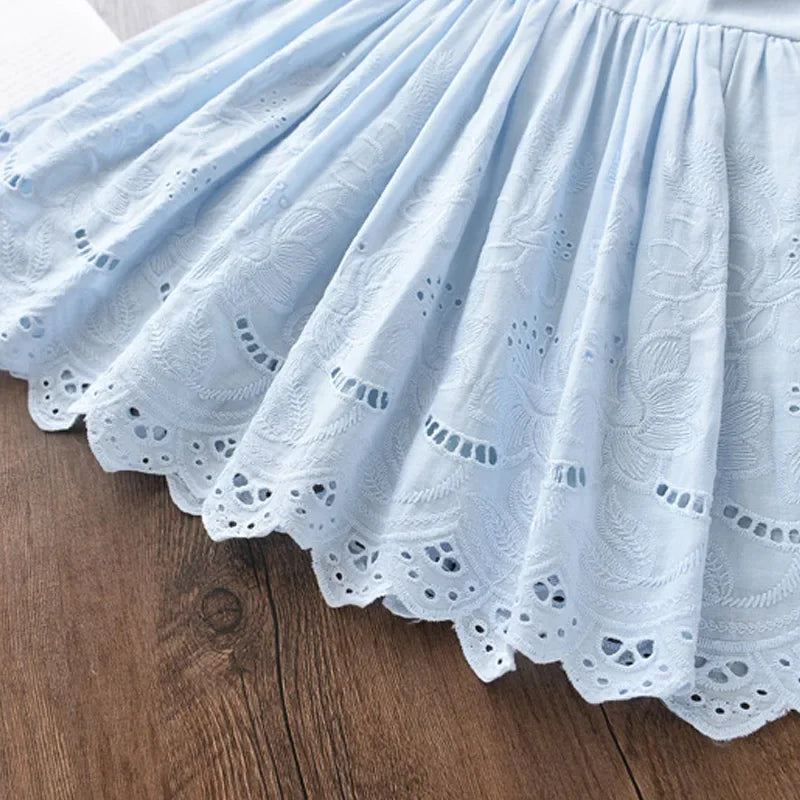 Vestido Infantil Feminino Bia Azul Lenogue