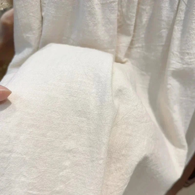 Vestido Infantil Feminino Bordado Abigail Bege Lenogue