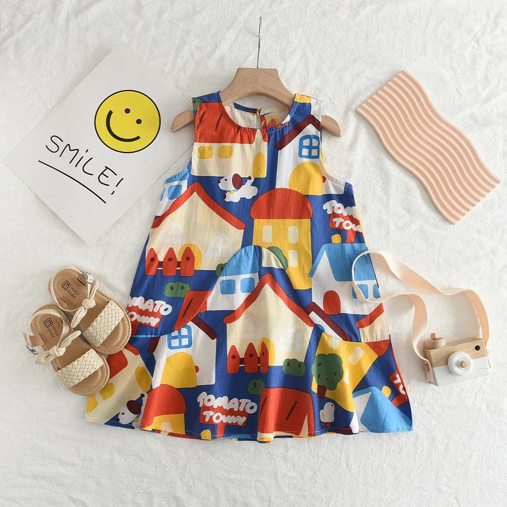 Vestido Infantil Feminino Chiara Estampado Lenogue 3-4