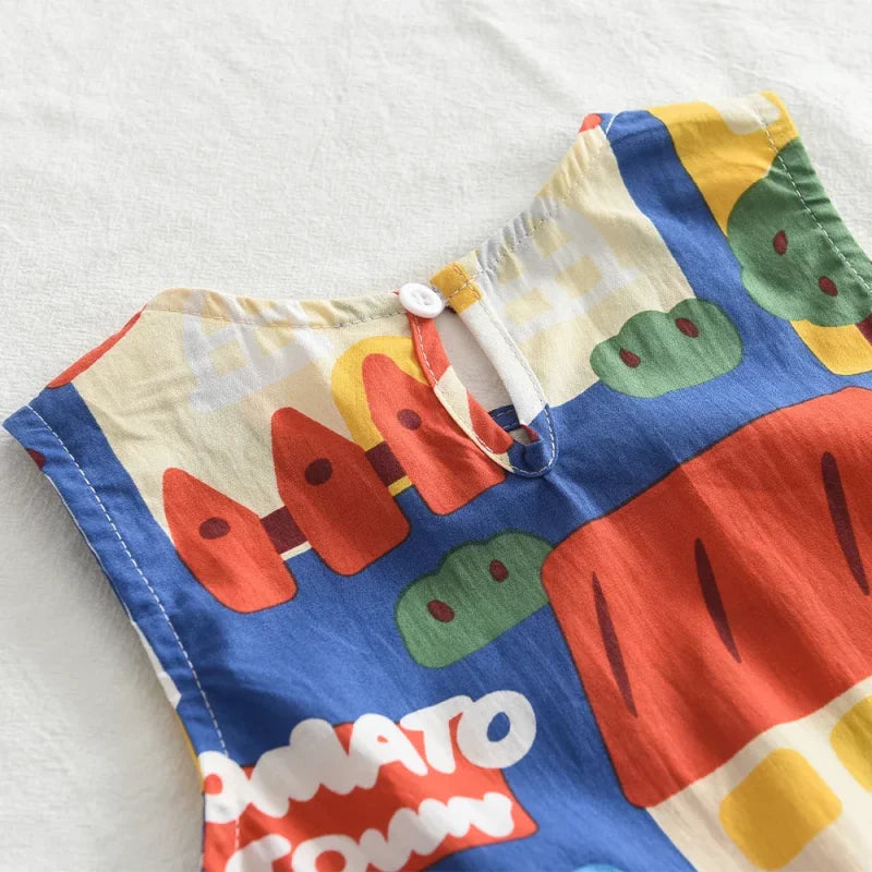 Vestido Infantil Feminino Chiara Estampado Lenogue