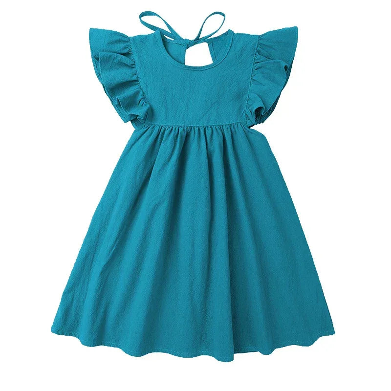 Vestido Infantil Feminino Madeleine Lenogue Azul / 6-12 Meses