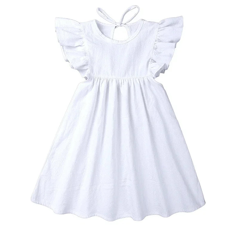 Vestido Infantil Feminino Madeleine Lenogue Branco / 6-12 Meses