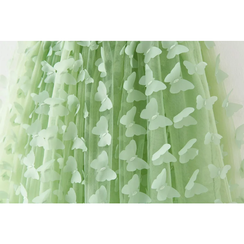 Vestido Infantil Feminino Tutu Fairy Tale Verde Lenogue