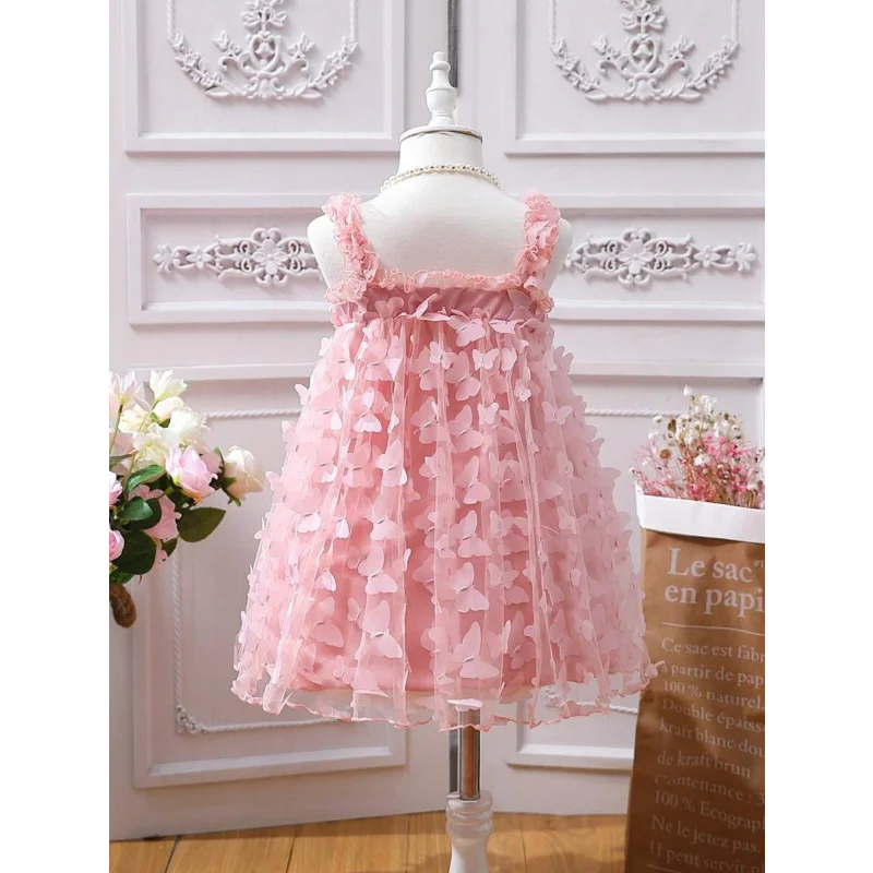 Vestido Infantil Feminino Tutu Rosa Lenogue