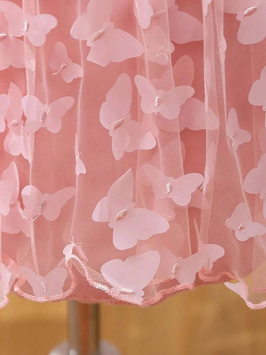 Vestido Infantil Feminino Tutu Rosa Lenogue