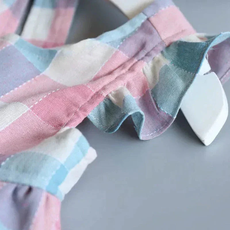 Vestido Infantil Feminino Xadrez Margarete Lenogue