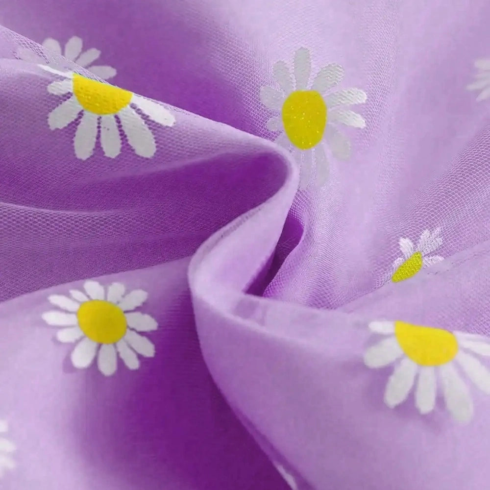 Vestido Infantil Floral Sem Alças Estilo Casual Lenogue