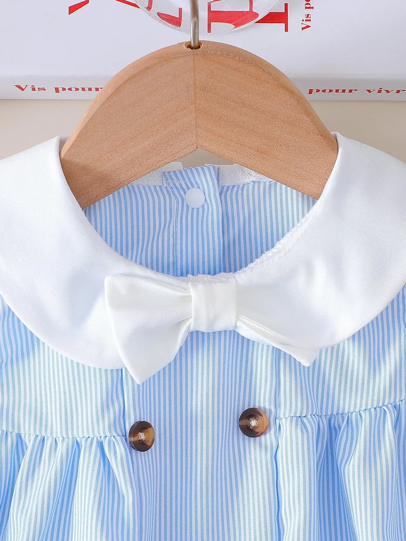 Vestido Infantil Tricot sem Manga com Botões Lenogue