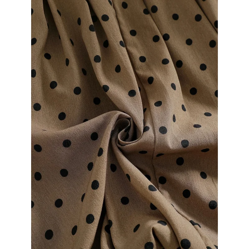 Vestido Infantil Vintage Poá sem Manga Casual Lenogue