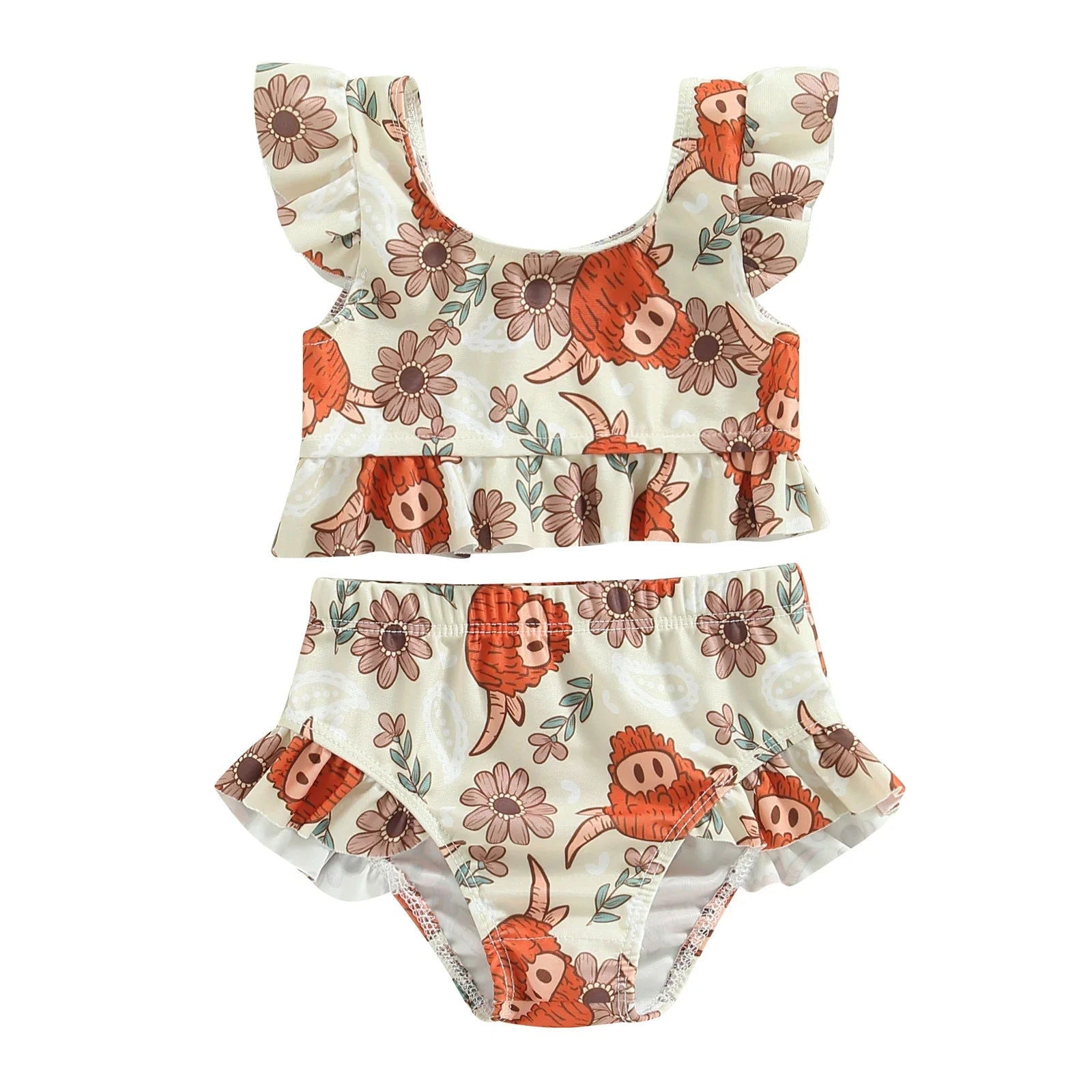 Biquini Elegante Infantil Floral Lenogue