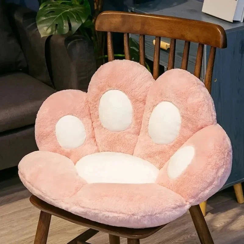 Almofada Infantil Pelúcia Pata de Gato Preta Lenogue Rosa / 70 x 60cm