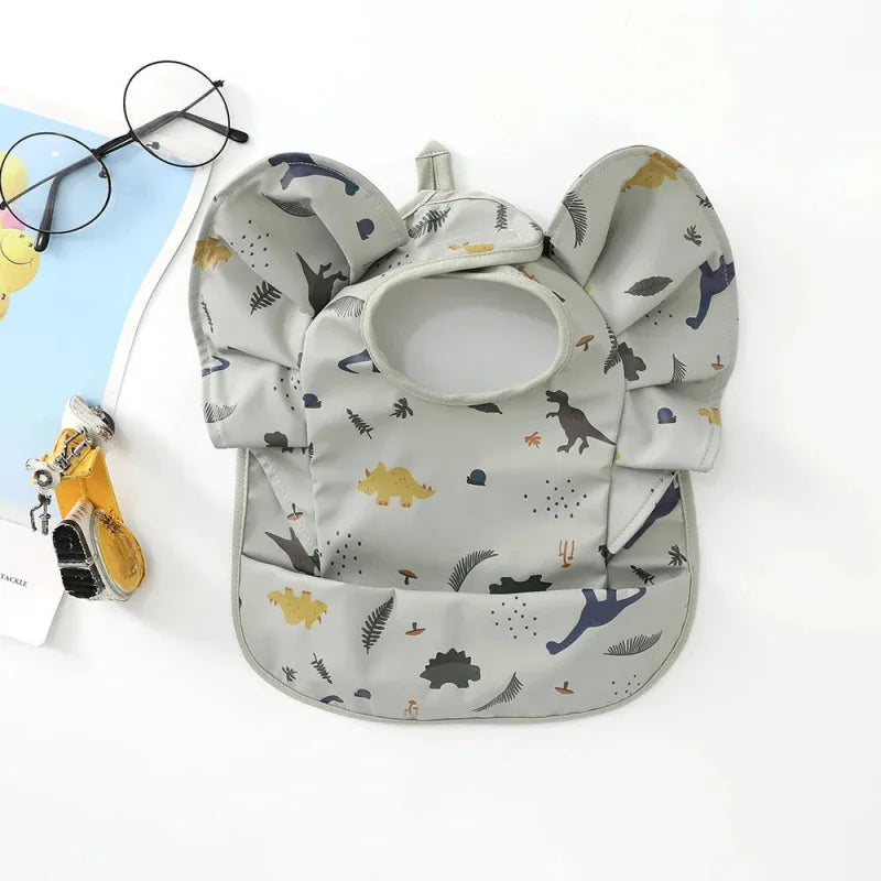 Babador Infantil Angel Wings Branco Lenogue Mod-12