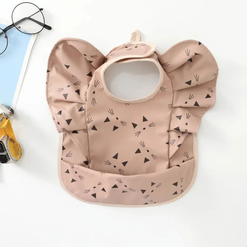 Babador Infantil Angel Wings Branco Macio Angel para Proteção e Estilo Mod-04