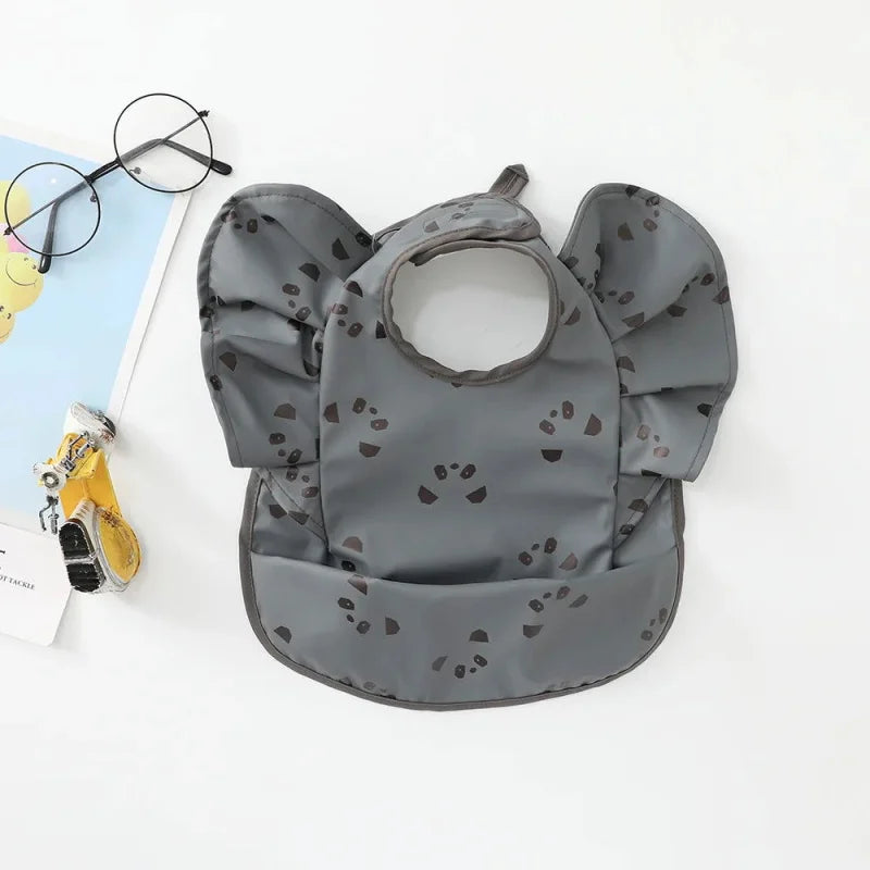 Babador Infantil Angel Wings Branco Lenogue Mod-06