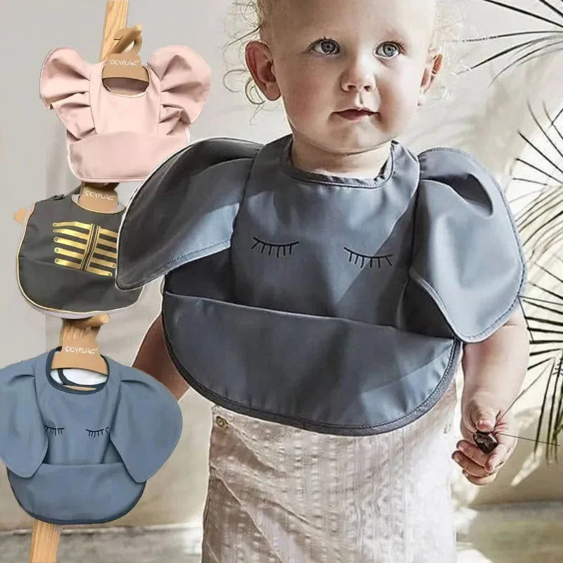 Babador Infantil com Bolsinho Nordic Mood Cinza Lenogue Elegante e Funcional