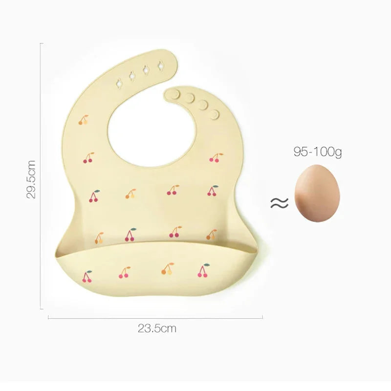 Babador Infantil de Silicone Verde Lenogue