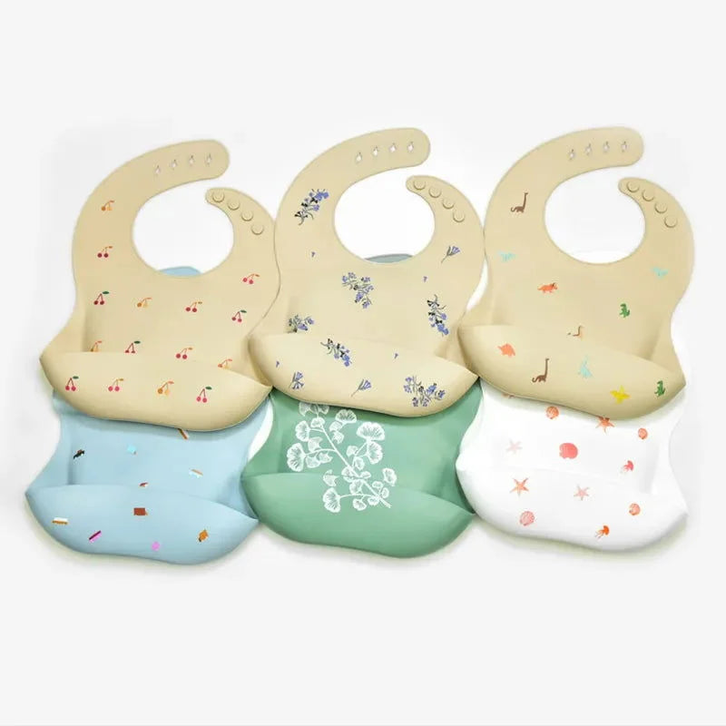 Babador Infantil de Silicone Verde Lenogue