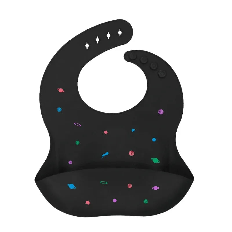 Babador Infantil de Silicone Verde Lenogue Universo