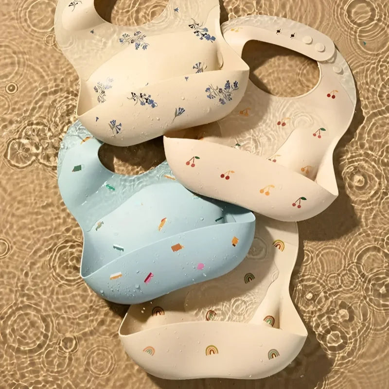 Babador Infantil de Silicone Verde Lenogue
