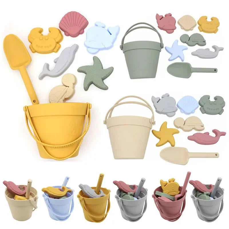 Baldinho Infantil Summer Beach Silicone Colorido Lenogue