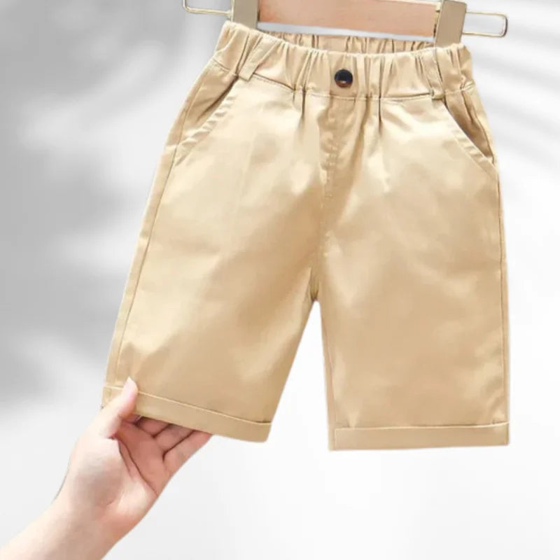 Bermuda Macio Joaquim Lenogue para Menino Conforto e Estilo nos dias Quentes Caqui / 1-2 anos (90cm)